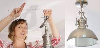 I wanted to create unique lighting for this corner in my house that looked industrial and antique. 3 Ways To Shorten Light Fixtures For Low Ceilings Pretty Handy Girl