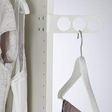 Add bumerang shoulder shaper for hanger to protect knitwear and delicate blouses from stretching. Komplement White Valet Hanger 17x5 Cm Ikea