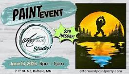 BigFoot Painting at Art Around Studio!