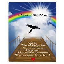I am the stars that shine at night. Rainbow Bridge Memorial Poem For Birds Plaque Zazzle Com Rainbow Bridge Memorial Poems Rainbow