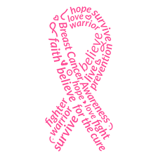 The cancer ribbons are intended to draw attention to those who are affected and spread awareness about the dise. Breast Cancer Words Ribbon Symbol Transparent Png Svg Vector File