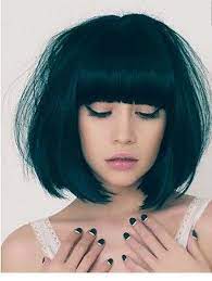 It is a bit of casual, giving the whole outlook a special charm of independence. Bob Fringe Pony Bobs Full Fringe Hairstyles Fringe Hairstyles Womens Hairstyles