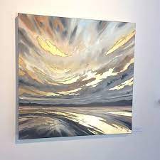 Rowan Day In 2021 Gold Abstract Painting Gold Leaf Art Canvas Abstract Painting