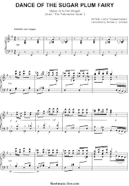 Dance Of The Sugar Plum Fairy Sheet Music Tchaikovsky Sheetmusic Free Com