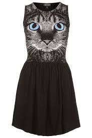 Is Topshop S New Cat Dress Cool Or Completely Crazy Catster Cat Print Dress Cat Dresses Fashion