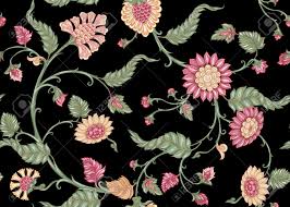 Download free pattern vectors and other types of pattern graphics and clipart at freevector.com! Seamless Indian Floral Ethnic Pattern Colored Vector Illustration Isolated On Black Background Royalty Free Cliparts Vectors And Stock Illustration Image 133010999