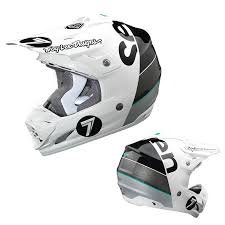 Black And White Dirt Bike Helmet Seven Mx 2014 Se3 Supra White Helmet Cool Motorcycle Helmets Helmet Motorcycle Helmets