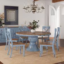 60 inch round dining table with 6 chairs set. Nauvoo Farmhouse Solid Wood Pedestal Round Dining Table Chair Set
