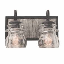 Rustic Vanity Lights Bainbridge 2 Light Vanity Lamp In Stock Ready To Ship