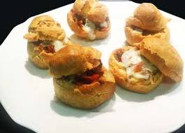 Gluten Free Cream Puff Pate A Choux Appetizers With Your Choice Of Filling From Pizza Toppings To L Gluten Free Cream Cheese Cream Puff Appetizer Cream Puffs