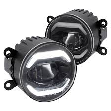 Lumen 3 5 Round Smoke Projector Led Fog Lights With Drl Bestf 150