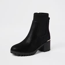 Check out our chelsea boots selection for the very best in unique or custom, handmade pieces from our boots shops. Girls Black Chunky Heeled Ankle Boots River Island