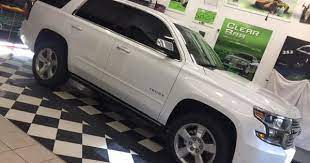 mr mrs mccann your gmc chevrolet tahoe turned out amazing the spokane shop thanks you for getting your windows tinted and paint protected with clear bra
