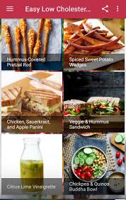 Explore easy and tasty ways to prepare your next lunch without raising your cholesterol. Easy Low Cholesterol Recipes For Android Apk Download