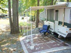 What Was Your Best Mod So Far Cement Awning Anchors Pop Up Tent Trailer Diy Awning Remodeled Campers