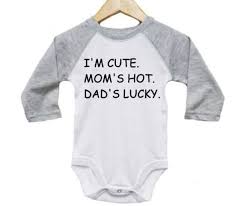 Funny Baby Onesie I M Cute Mom S Hot Dad S Etsy