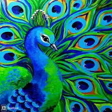 Pin By Rhonda Adams On The Artist In Me Peacock Painting Acrylic Painting Canvas Painting