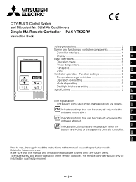 Mitsubishi electric ac type sg15d user manual guide. Mitsubishi Electric Pac Yt52cra User Manual Eng Smoke Air Conditioning