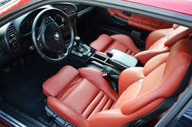 Bmw E36 Interior With Redish Coral Vader Setas Bmw E30 Convertible Bmw Convertible Bmw