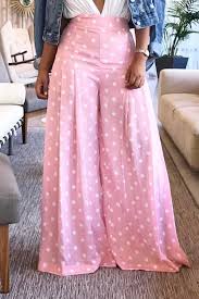 Lovely Trendy Loose Pink Pants