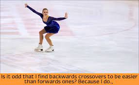 Gold medalist and fitness trainer geremi weiss demonstrates how to skate crossovers in a circle. Figure Skating Confessions Is It Odd That I Find Backwards Crossovers To Be