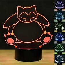 Shop 3d Night Light Snorlax Led Touch Night Light 7 Color Pokemon Table Lamp Lighting Online From Best Table Lamps On Jd Com Global Site Joybuy Com