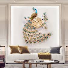 It is a great accessory for every apartment. Luxury Villas Peacock Wall Clock Home Decor Living Room Bedroom Mute Wall Watch Modern Design Digital Clock Wall Metal Clocks Buy At The Price Of 102 79 In Aliexpress Com Imall Com
