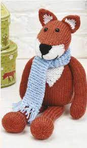 Amigurumi fox toy softie knitting pattern. Winter Fox Free Knitting Pattern Knitting And Crochet