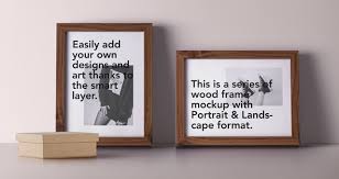 Download Psd Wood Frame Mockup Vol6 Psd Mock Up Templates Pixeden