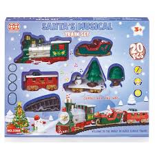 Watch this delightful train set bring endless joy to you this holiday season. Premier 20 Piece Battery Operated Christmas Train Set With Music Ac131209
