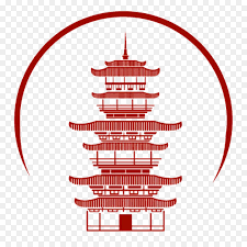 Christmas Tree Line Drawing Chinese landscape with trees, sightseeing attractions. christmas tree line drawing
