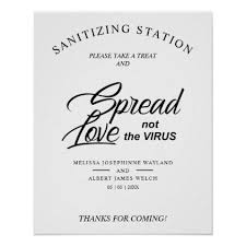 Inspirational Wedding Sanitizing Hand Gel Station Poster Zazzle Com In 2021 Wedding Guest Bags Wedding Inspiration Lemon Themed Bridal Shower