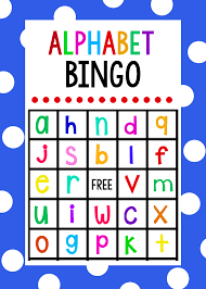 Each letter contains a solid letter, an object that starts with that letter, and seven dotted letters for tracing. Lowercase Alphabet Bingo Game Crazy Little Projects