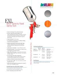 I 2180 Exl Gravity Feed Spray Gun Devilbiss Pdf Catalogs