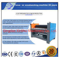 Plywood Process Machine Top and Bottom Roller Coater, Wood Glue Spreader  Top & Bottom PUR Glue Spreader.
