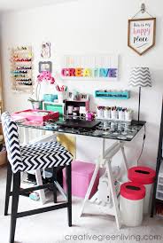 • feminine home office ideas for her •. Craft Room Home Office Tour Makeover Reveal Creative Green Living