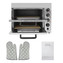 Forno per pizza per piano di lavoro, potenza 3000 W, 2 piani in acciaio  inox 201, capacità 20 l, controllo del tempo, ideale per pizzerie e  ristoranti : Amazon.it: Casa e cucina