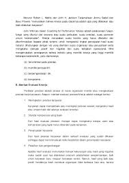 Kinerja dalam organisasi,merupakan jawaban dari berhasil atau tidaknya tujuan organisasi yang telah ditetapkan. Makalah Sebelum Uts Penilaian Kinerja