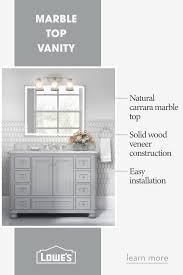 Beautify Your Bathroom With A Marble Top Vanity From Lowe S Lowes Com Has Everything You N Bathroom Vanity Redo Trendy Bathroom Designs Best Bathroom Vanities