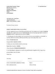 Sebelum kita masuk ke contoh cover letter, ada beberapa. Authorize Letter For Grab Car Surat Kebenaran Grab Authentication Motor Vehicle
