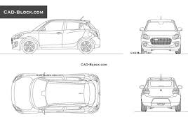 Suzuki Swift Autocad Block