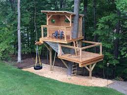 Redwood stump tree deck by shawnconna. Modern Kids By Living Edge Treehouses Edible Landscapes Tree House Kids Tree House Designs Tree House