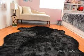 Black And White Sheepskin Rug Sheepskin Flokati Nursery Black Bear Fur Area Rug Baby Rugs Home Accents Baby Rugs Faux Fur Area Rug Black Faux Fur Rug