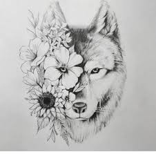 Black And White Wolf Tattoo Meaning Pin By Kaitlynn Kelley On Lobo Tattoo Animal Tattoos Wolf Tattoos Wolf Tattoo