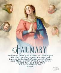And the angel came in to her, and said, hail, you that are highly favored, the lord is with you. Speak Lord Hail Mary Full Of Grace The Lord Is With Facebook