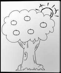 Maybe you would like to learn more about one of these? Download Outline Of The Sun Behind An Apple Tree Canvas Print Work Sheet For Nursery Class Png Image With No Background Pngkey Com