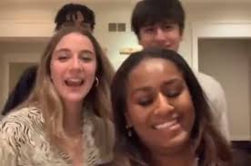 In the video, sasha's dancing with who we imagine are college friends, though we know she's been home our last peek at sasha was also via a tiktok that quickly went viral. Sasha Obama Does A Tiktok Dance With Her Friends Hotearsradio1