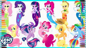 Manfaatnya sendiri sebenarnya bukan hanya mengenalkan warna pada anak saja, namun juga melatih kreativitasnya agar bisa mengolah berbagai warna menjadi karya yang indah nan menakjubkan. Equestria Girls Mermaid My Little Pony Seapony Coloring Compilation Mewarnai Kuda Poni Duyung Youtube