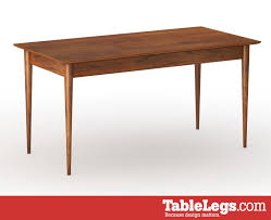 With Our Easybase System Your Custom Sized Table Top And Aprons Will Be Fully Assembled Midcentury Modern Dining Table Modern Dining Table Modern Table Legs