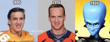 Peyton manning threw 52 tds of 20+ yards to marvin harrison. The Evolution Of Peyton Manning S Forehead This Isn T His Final Form Teenagers